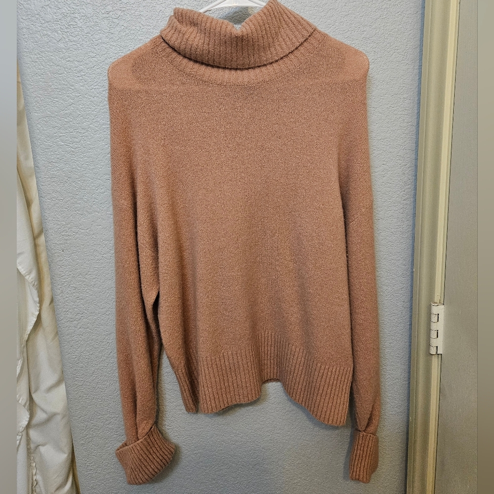 Express Tan Turtleneck Sweater